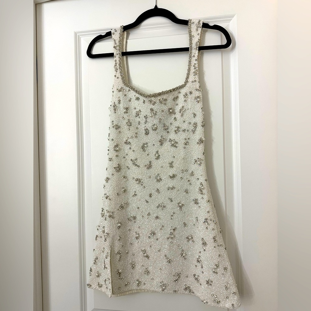 Embellished Mini Dress - Clio Peppiatt